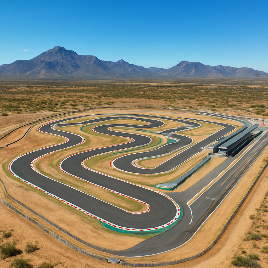 Circuito de karting en México, vista panorámica